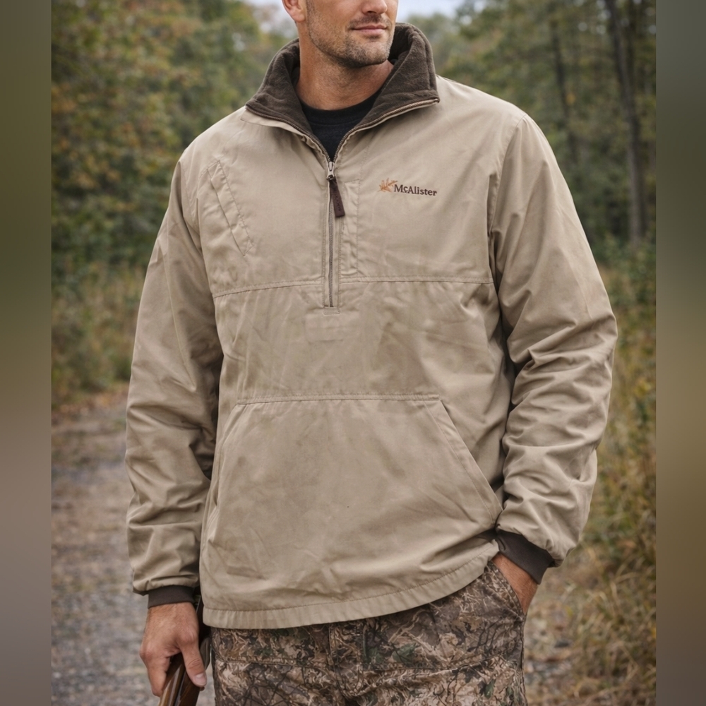 NWOT McAlister 1/4 Zip Pullover Jacket Tan XLarge